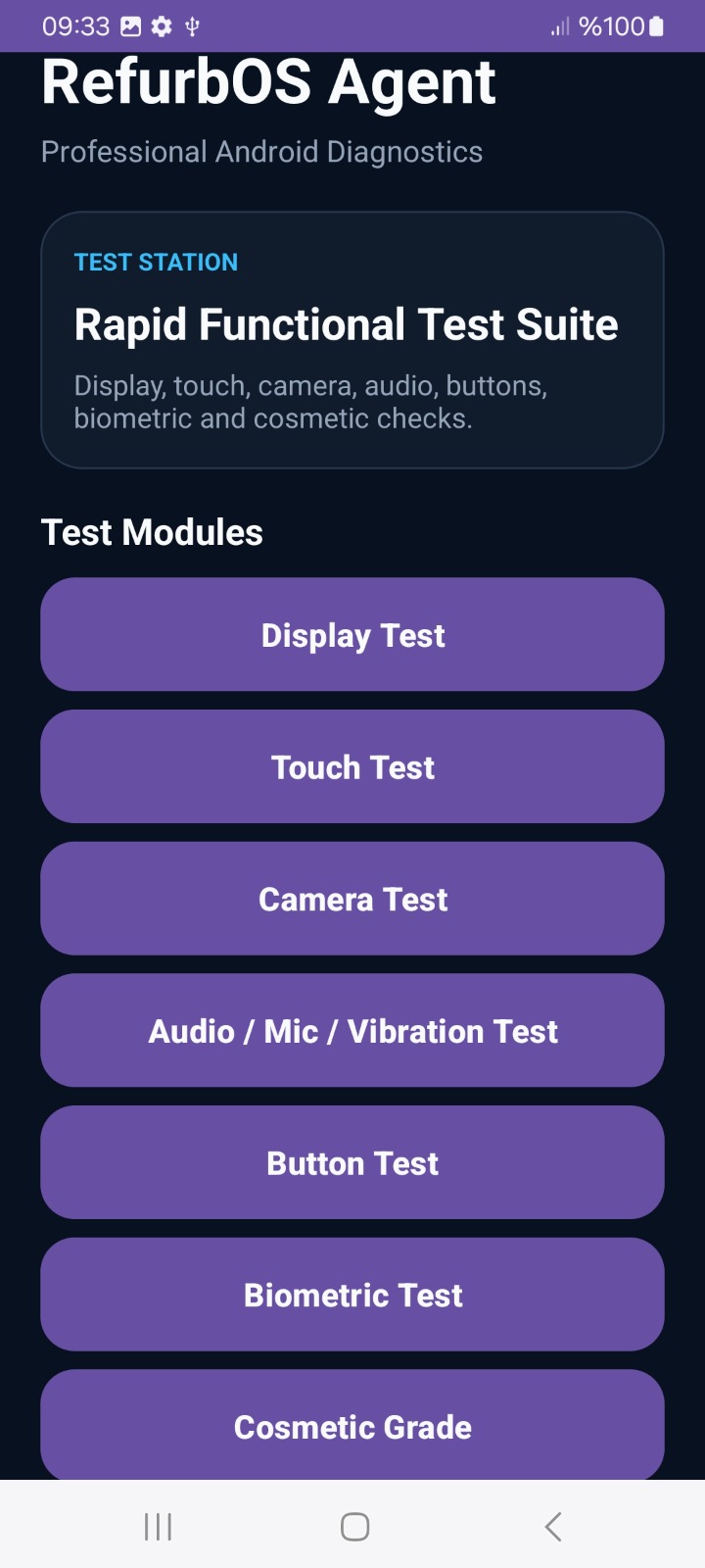 RefurbOS Android Agent modules